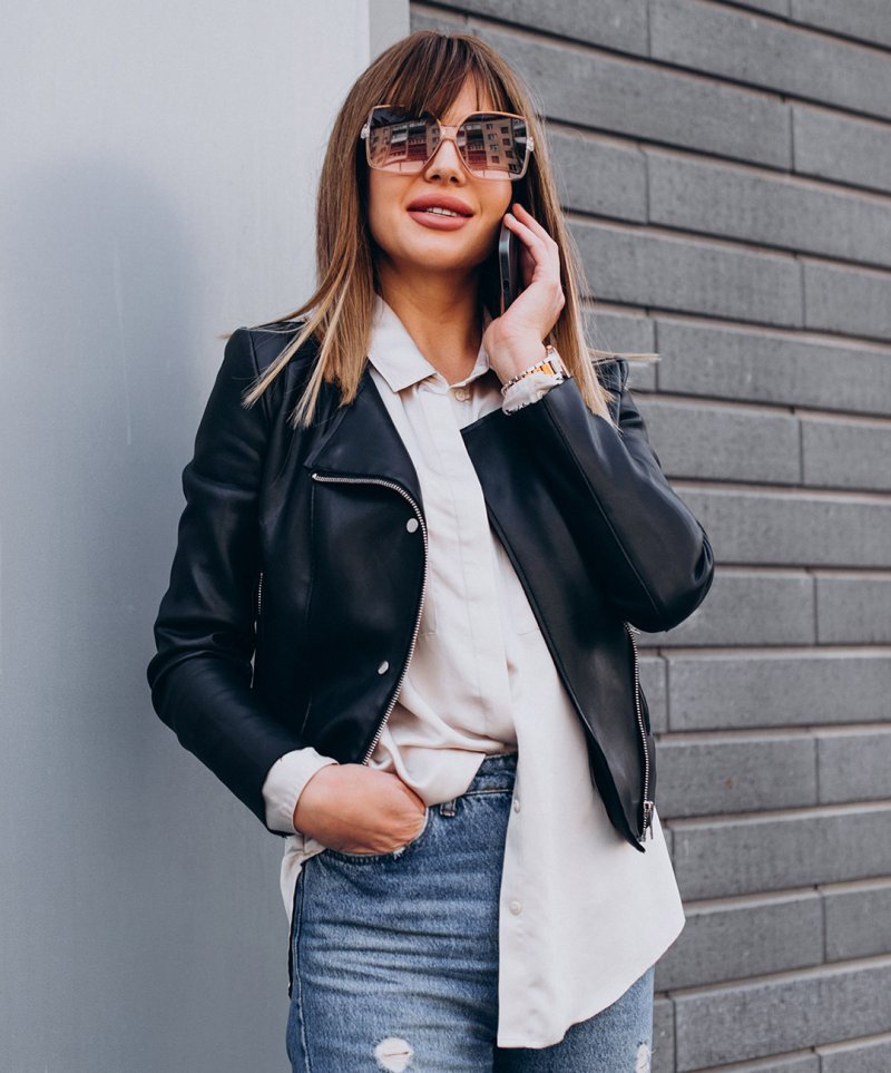 Leather jacket - Imagen 2